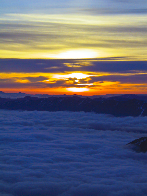 Sunrise From Meany Crest